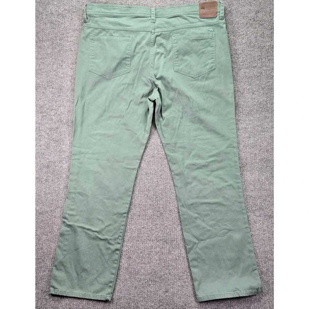 Onward Reserve Pants Mens 38x30 (38x29) Green 5 Pocket Stretch Casual Chino